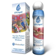 WindowAlert UV Liquid (1oz) - UV Reflective Liquid Marker to Protect Wild Birds from Glass Collisions - Made in the USA