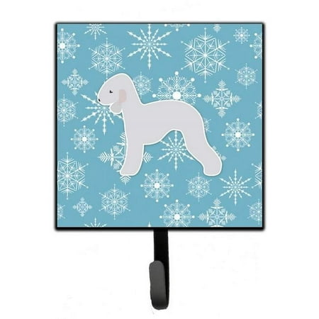 Carolines Treasures BB3494SH4 Winter Snowflake Bedlington Terrier Leash or Key Holder