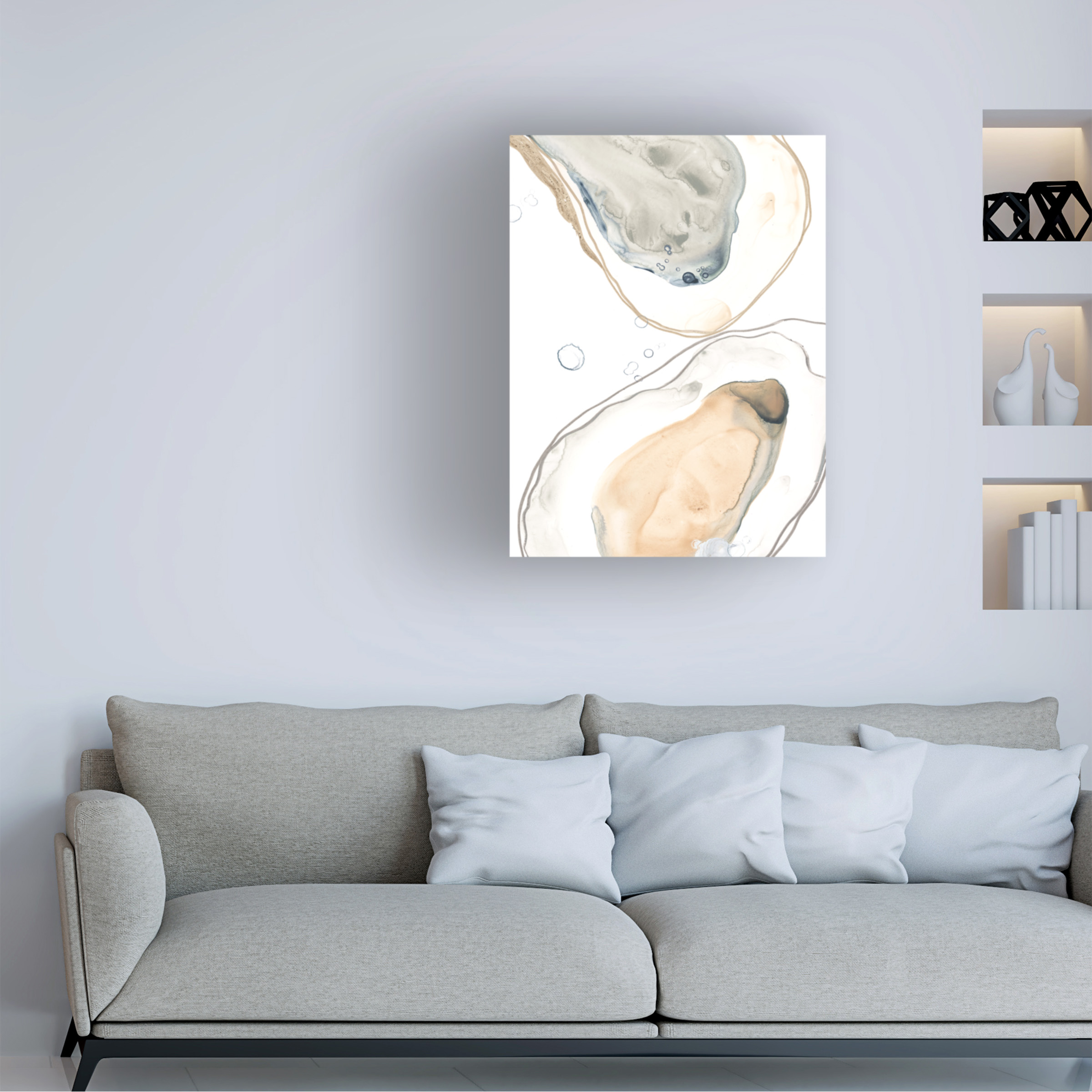 June Erica Vess 'Ocean Oysters IV' Canvas Art