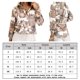 thumbnail image 2 of Tops Con Cuello En V Blusa Dama Formal Estampado Floral Estilo Barroco Vacaciones Vacaciones (Blanco XL) Ygjytge para Mujer Blanco T XXL, 2 of 6