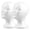 White, variant on Styrofoam Wig Head Female Mannequin 2 Pieces Set Foam Display Stand For Wigs Hats Glasses Hairpieces Model Cosmetics Salon Practice