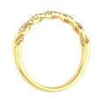 thumbnail image 2 of 1/10 Carat Twisted Diamond Wedding Band Ring in 10k Yellow Gold - IGI Certified (Ring Size 6), 2 of 4