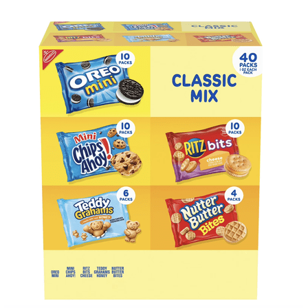 Nabisco Classic Mix Cookie & Cracker, Variety Pack, 40 pk.