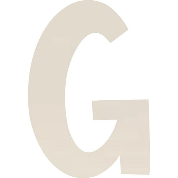 Acrylic Letter G Icebold, 3'' Tall White Wedding Acrylic Letters, Blank Color Options