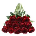 thumbnail image 1 of Ramo de rosas rojas Tifuly de flores artificiales de 50 cm con 12 tallos, 1 of 9