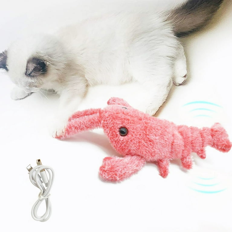 LNGOOR Flying Lobster Cat Toy Electric Mobile Cat And Dog Toy, Realistic Jumping  Fish, Plush Interactive Cat Toy, Suitable For Indoor Cats 