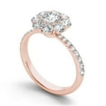 thumbnail image 2 of 1-3/4 Carat T.W. Diamond Flower-Shape Cluster 14kt Rose Gold Engagement Ring, 2 of 4