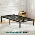 thumbnail image 4 of EDX 14 Inches Twin Bed Frame, Heavy Duty Metal Platform with Storage Space Under Frame, No Box Spring Needed Twin Size Bed Frame, Black, 4 of 7