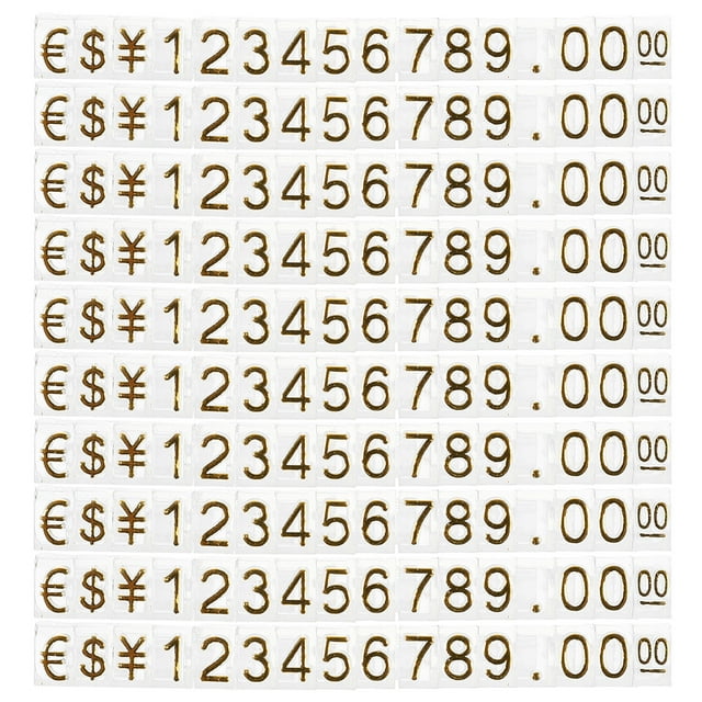 20Pcs Price Displaying Cube Counter Stand Price Tag Plastic Price Display Block