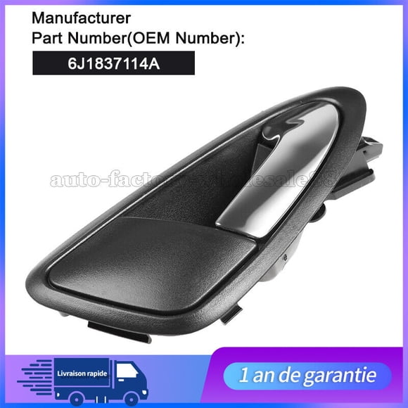 Poignée de PORTE Intérieure avant DROITE pour Siège pour IBIZA 6J 2008-2017 Gris