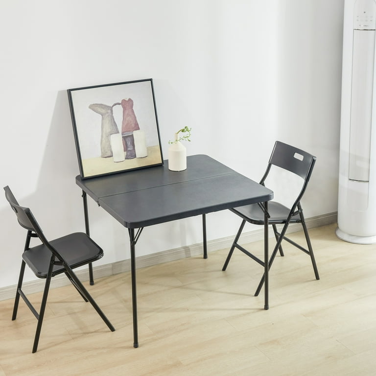 BTMWAY 5 Piece Folding Table and Chair Set Outdoor Patio