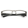 thumbnail image 3 of Newbee Fashion- Premium High Quality Metal Half Frame Reading Glasses Spring Hinge Half Rim Readers in Hard Case, 3 of 4