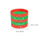 thumbnail image 2 of Embossed Silicone Wristband Christmas Party Bracelets Adjustable Size Easy to Wear 5Pcs, 2 of 5