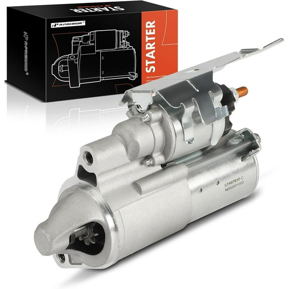 A-Premium Starter Motor Compatible with Jeep KK Series Liberty 2008-2009 & Dodge Nitro 2007-2009, 3.7L, 12V 1.4KW 10-Teeth Clockwise, Replace# 4801292AB, 4801292AC