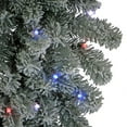 thumbnail image 4 of National Tree Company Pre-Lit Feel Real® Artificial Christmas Garland, Green, Snowy Sheffield Spruce, 100 Multicolor Twinkly™ LED Lights, 9 Feet, 4 of 5