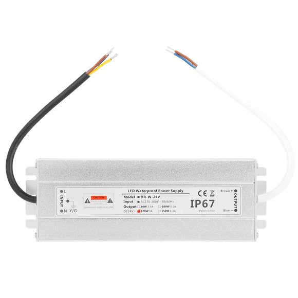 LED Driver, LED Transformer 24V, 5A Durable Powered Equipment For Indoor Led Lamp