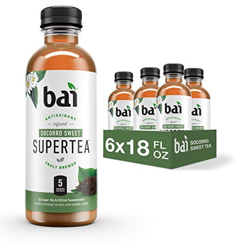 Bai Iced Tea, Socorro Sweet, Antioxidant Infused Supertea, Crafted with