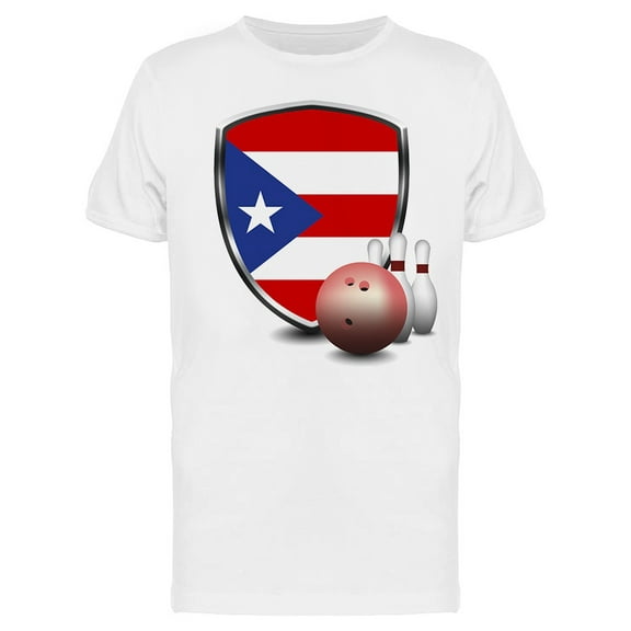 Puerto Rico Shield Skittles T-Shirt Men -Image by Shutterstock, Male XX-Large