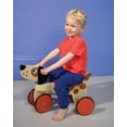 thumbnail image 6 of Mentari Toys - Ride On Puppy - Wooden Four Wheeled Push Balance Puppy Themed Bike with Rubber Ring and Handle - Early Walk Development and Muscle Strength Enhancement for Children - Age 18m+, 6 of 6