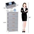 thumbnail image 3 of Crestlive Products Light Gray 5 Drawers Vertical Dresser Storage Tower, 3 of 8