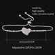 thumbnail image 5 of Pulsera de Cadena de Plata JAMW Corazón de la Amistad Sencillez, 5 of 5