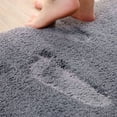 thumbnail image 5 of UttpKLBx Rubber Backed Bathroom Mats Toilet Rugs Memory Foam Toilet Rug Quick-Dry Bathroom Mat, Bathroom Accessory (Dark Gray), 5 of 6