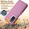 thumbnail image 3 of NIFFPD Samsung Galaxy A03S Case with Screen Protector (Anti Spy Privacy) Tough Rugged Shockproof Protective Phone Case for Galaxy A03S Wine&Pink, 3 of 6