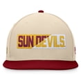 thumbnail image 2 of Men's Top of the World Khaki Arizona State Sun Devils Goalaso Snapback Hat, 2 of 4