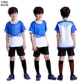 thumbnail image 1 of Conjunto de Jersey de fútbol personalizado para niños, uniforme de fútbol de poliéster, transpirable qym unisex, 1 of 2