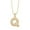 Q, variant on SIfdSeng Alphabet Necklace A to Z 26 Uppercase Initials Letter Name Necklace Rope Chain Womens Men Girls Gold Silver