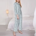 thumbnail image 2 of Bingfone Womens Pajama Sets Polar Bears And Snowy Winter Print,Long Sleeve Loungewear Pajamas Set-, 2 of 8