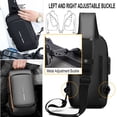 thumbnail image 2 of Mochila bandolera HOXSURY USB antirrobo impermeable negra, 2 of 7