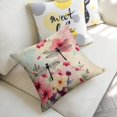 thumbnail image 5 of Dragonfly in the flower bushes Linen toss pillowcase Decoration pillowcase Gift preferred 18x18" Cushion cover 1 set Sofa pillowcase Sofa bedroom living room car, 5 of 8