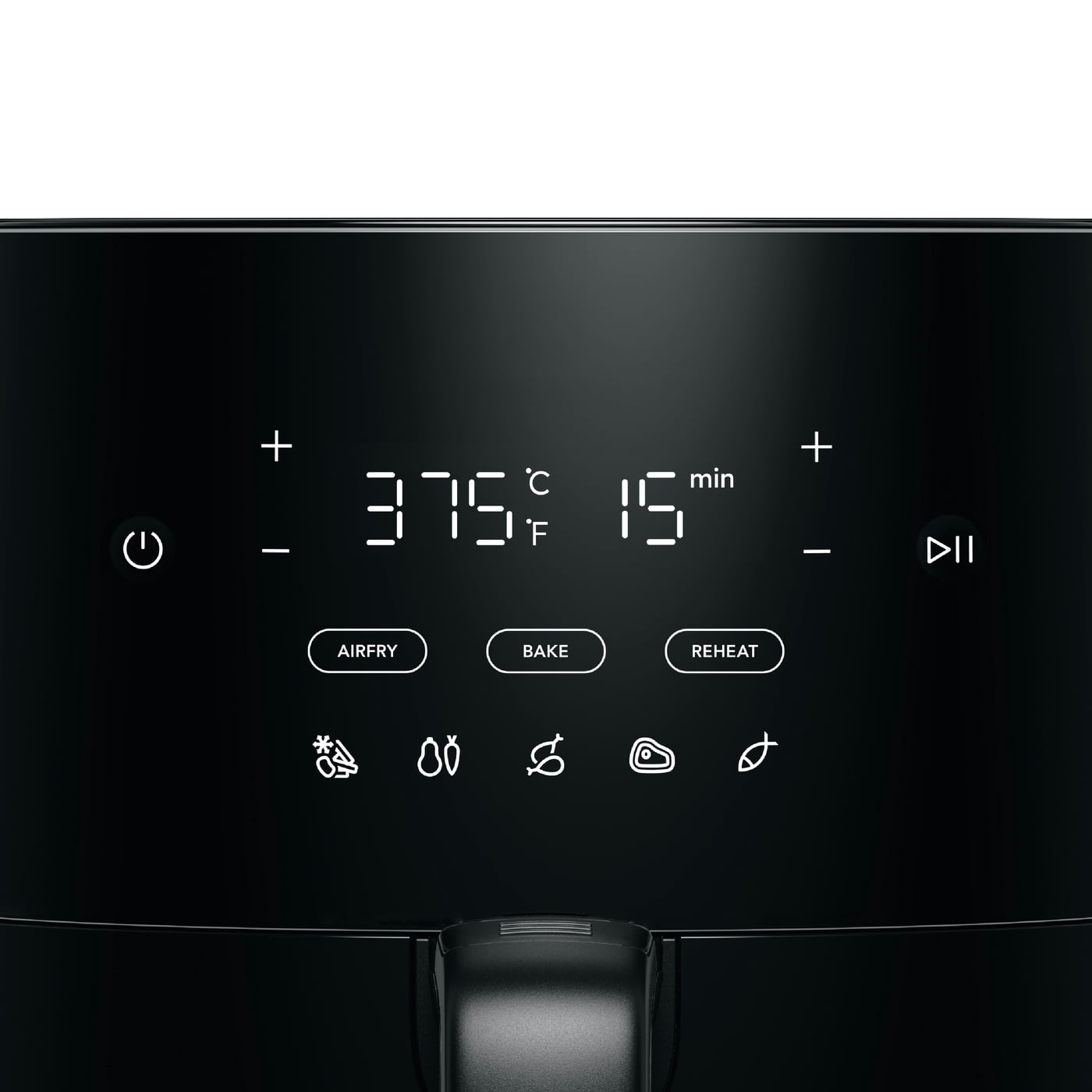 Frigidaire 5.3 QT. Air Fryer with Touch Controls, 3-in-1 Air Fry, Bake, and Reheat, 400°F, Non-Stick, Black