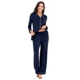 thumbnail image 1 of Pyjamas pour Femmes, Ensemble de Pyjama Doux pour Femmes, Pyjamas à Manches Longues en Modal pour Femmes, Vêtements de Nuit Boutonnés, 1 of 6