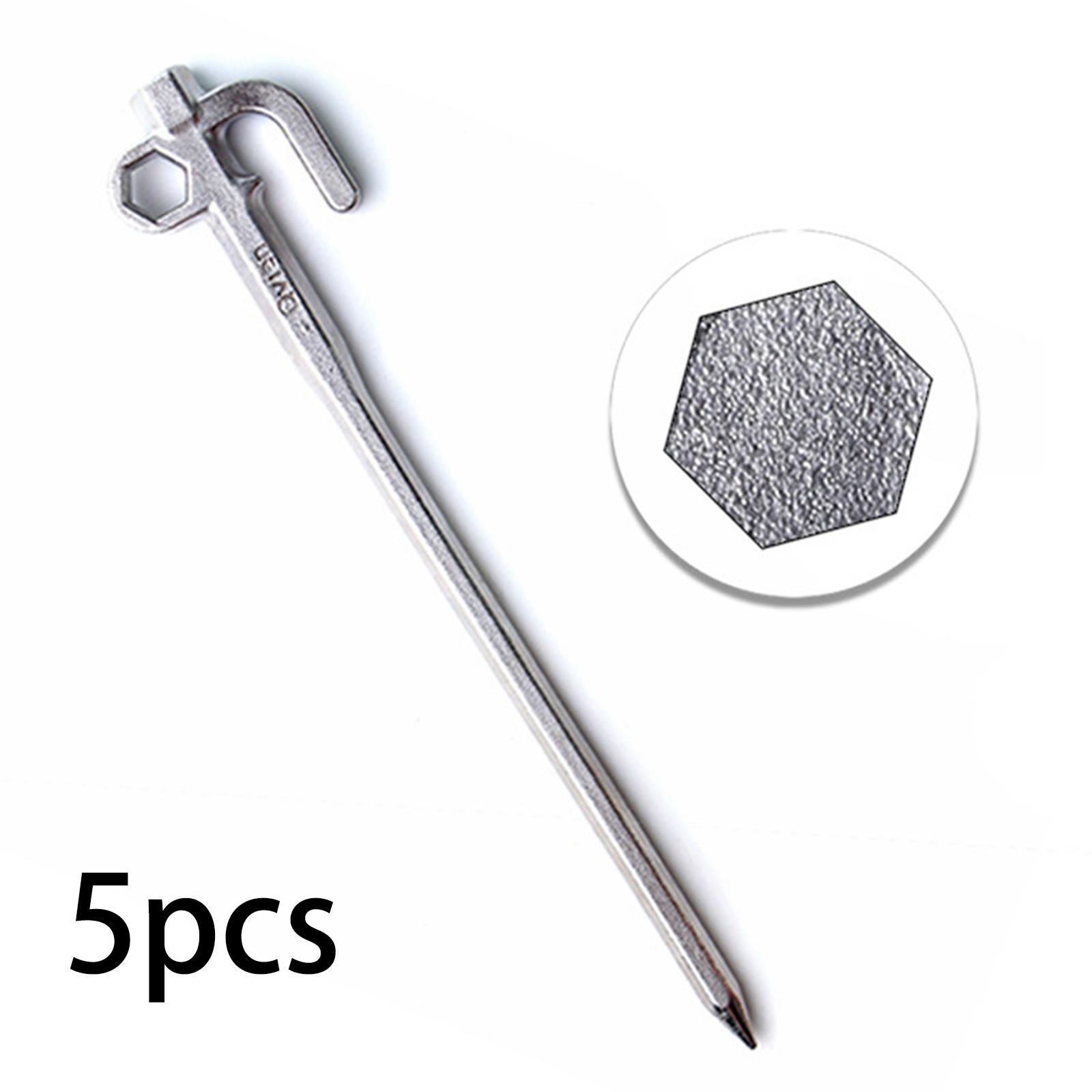 Tent Stakes Heavy Duty, Metal Steel Tent Pegs for Outdoor Camping