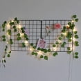thumbnail image 6 of ZOELNIC Battery Operated Vine Fairy String Lights 20LED Artificial Leaf Hanging Garland Light for Christmas Wedding Bouquets Party Event Home Decor, 6 of 11