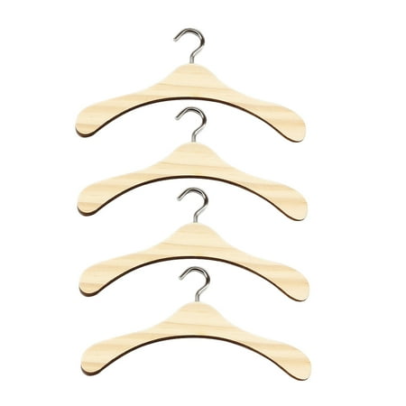 

NUOLUX 4PCS Mini House Accessories Mini Coat Hanger Model Decor Simulated Mini Coat Hanger Adornment Fashion Mini Europe Type Coat Hanger Decor for Kids Child Playing Dark Color