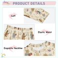 thumbnail image 3 of FORMRS Toddler Unisex Long Sleeve Top and Pants Pajama Set 2-Piece Sleepwear, Sizes 18M-8Y, Musical Animals Pattern, 3 of 6
