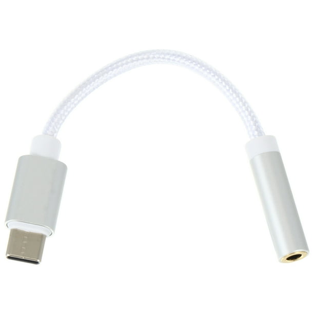 Tipo USB C a 3,5 mm Auriculares Adaptador conversor de audio portátil con convertidor de cable cable