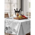 thumbnail image 6 of Grey Eucalyptus Table Cloth, Spring Botanical Weeping Plant Aesthetic Waterproof Tablecloth for Rectangle Tables, Reusable Washable Fabric Table Cover for Restaurant Kitchen Dining Tables 52"x70", 6 of 6