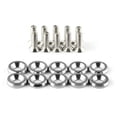 thumbnail image 1 of 10PCS M6 Washers & Bolts Bumper Nut Car Engine Screw Silver, 1 of 5