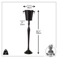 thumbnail image 3 of Old World Luxurious Grand Hotel Champagne Bucket with Tall Stand, Black Finished Aluminum, 42.5 Inches Tall, 2 Piece Set, 3 of 6