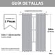 thumbnail image 2 of Cortinas Blackout con Aislamiento Térmico con Ojales en la Parte Superior, 2 Paneles,132 x 214 cm, Gota Doble Capa Estrella Recortada Decoración Cortinas con Voile, Estar/Recámara Ventana,Gris, 2 of 7
