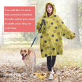 thumbnail image 4 of Yellow Cute Hedgehog Wearable Oversized Blanket,Wearable Blanket Hoodie for Adults,Cozy Hooded Blankets with Super Pockets,Super Warm Fuzzy Pullover for Women & Men, 4 of 6