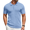 Light Blue, variant on COOFANDY Mens Textured Polo Shirts Crochet Button Down Shirts Short Sleeve Collared Shirts
