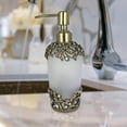 thumbnail image 3 of Decozen Gifts for Mom - Premium Frosted Glass Lotion Dispenser for Mother's Day Gifts, Bathroom Decor, Soap Dispenser, Glass Pump Bottle, Liquid Hand Soap Bottle - Mothers Day Decor, 3 of 8