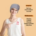 thumbnail image 3 of AIPESL 2 Pcs Turban en Coton pour Chimiothérapie, Bonnet Élastique Doux pour Femmes avec Perte de Cheveux, 3 of 7