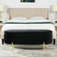 thumbnail image 2 of Jennifer Taylor Maison Chloe Moderne Glam Banc de Rangement Anthracite Noir, 2 of 15