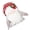 Gray, variant on User Safe Rudolph Holiday Accent Festival Homes Decors Plastic Cloth